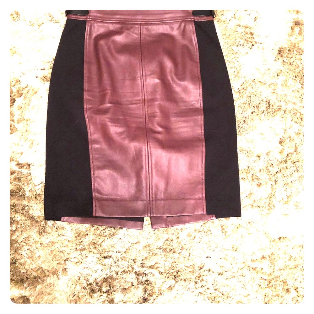Ann Taylor Faux Leather Pencil Skirt